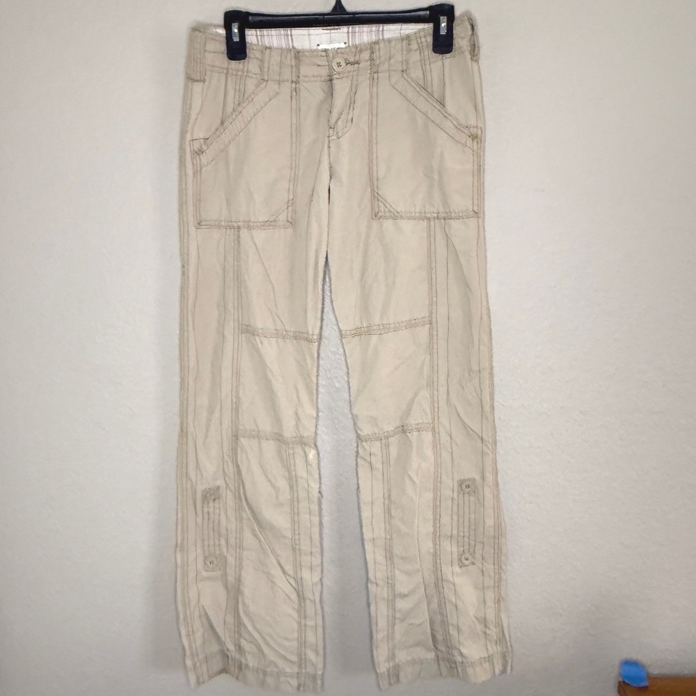 Y2K Maurices Juniors 1/2 Low Rise Wide Leg Convertible Cargo Pants Skater Indie